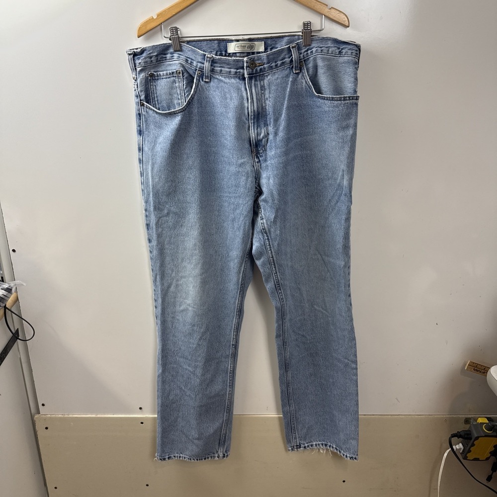 Urban Pipeline Jeans Mens 38x33 Blue Denim Light Wash Pockets Straight Leg